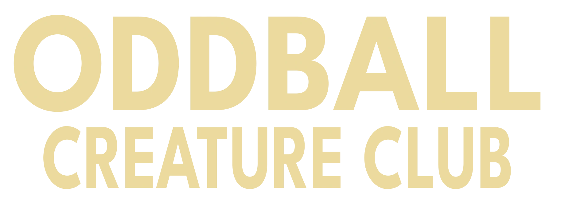 Oddball Creature Club wordmark logo