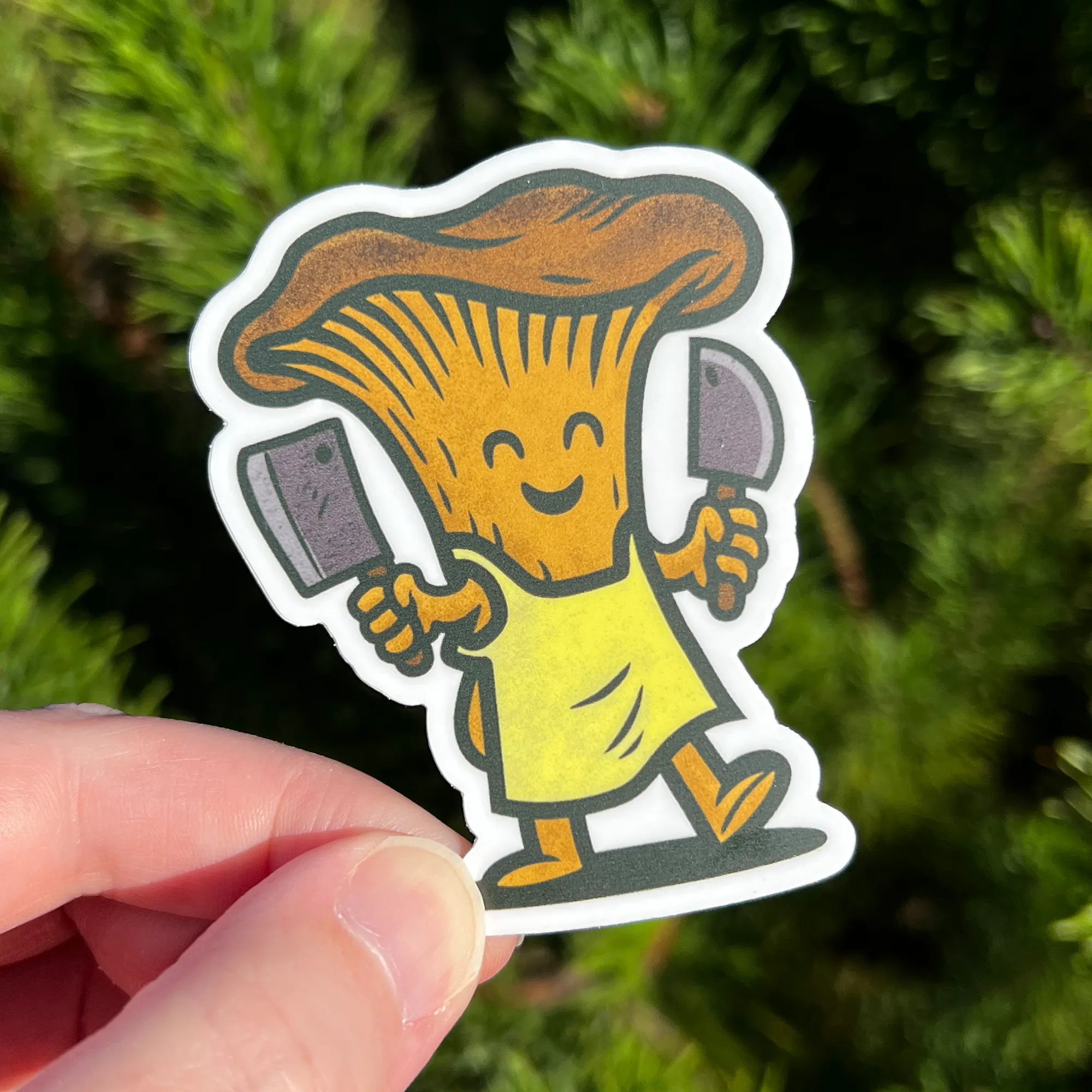 cartoon mushroom chef